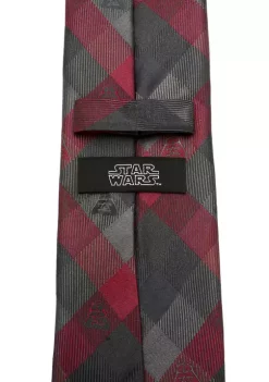Best Pirce 💯 Star Wars Darth Vader Red Plaid Tie 🧨 -Star Wars Sales Shop Belk 839
