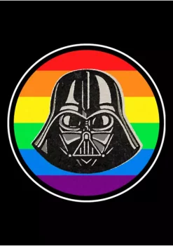 New ✨ Star Wars Vader Pride Badge Graphic T-Shirt 👏 -Star Wars Sales Shop Belk 855