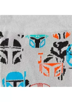 Promo 🌟 Star Wars Mandalorian Helmet Multi Colored Gray Sock 🌟 -Star Wars Sales Shop Belk 873