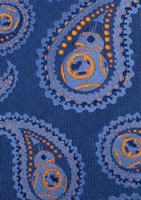 Discount 💯 Star Wars BB-8 Blue Paisley Tie 👏 4 Discount 💯 Star Wars BB-8 Blue Paisley Tie 👏 - Image 2