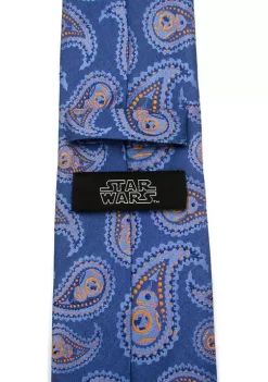 Discount 💯 Star Wars BB-8 Blue Paisley Tie 👏 10 Discount 💯 Star Wars BB-8 Blue Paisley Tie 👏 -Star Wars Sales Shop Belk 881