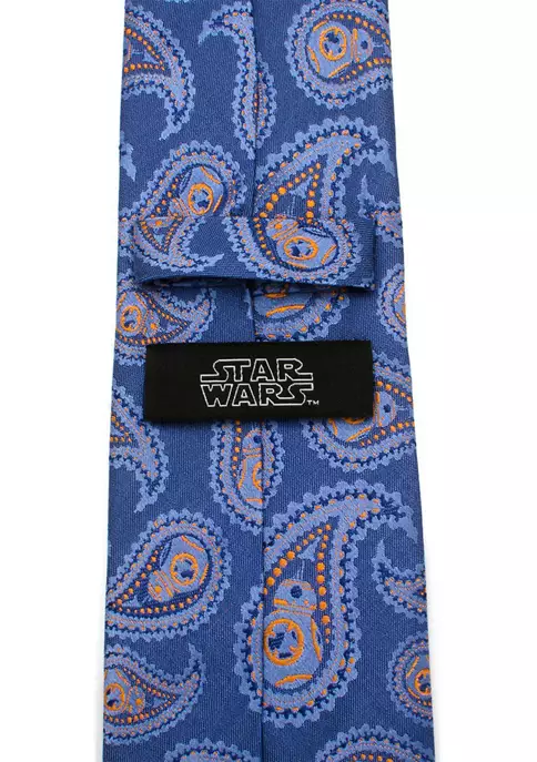 Discount 💯 Star Wars BB-8 Blue Paisley Tie 👏 5 Discount 💯 Star Wars BB-8 Blue Paisley Tie 👏 - Image 3