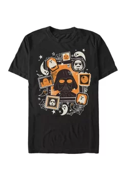 Promo ⭐ Star Wars Big & Tall Framed Vader 🦇 Halloween Graphic T-Shirt 🎁