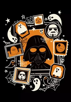 Promo ⭐ Star Wars Big & Tall Framed Vader 🦇 Halloween Graphic T-Shirt 🎁 -Star Wars Sales Shop Belk 887