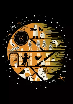 Brand new ✨ Star Wars Big & Tall Death Star Haunt Graphic T-Shirt ❤️ -Star Wars Sales Shop Belk 911