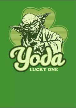 Promo ✨ Star Wars Yoda Lucky Retro Graphic T-Shirt 🌟 -Star Wars Sales Shop Belk 932