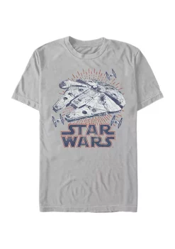 Brand new 😉 Star Wars Falcon Rays Graphic T-Shirt 🤩 -Star Wars Sales Shop Belk 982